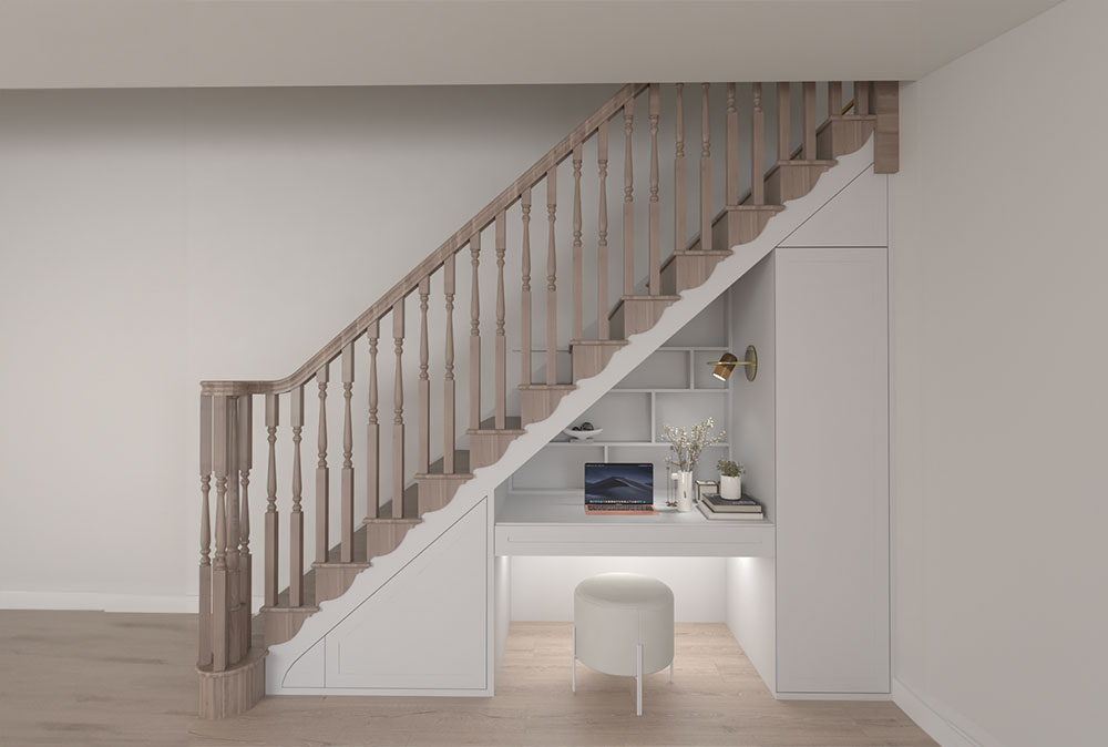 Under stairs storage ideas that use an awkward space effectively